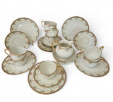 Antique C. Ahrenfeldt Limoges 27 pcs Tea Set Patented (c. 1894-1930)