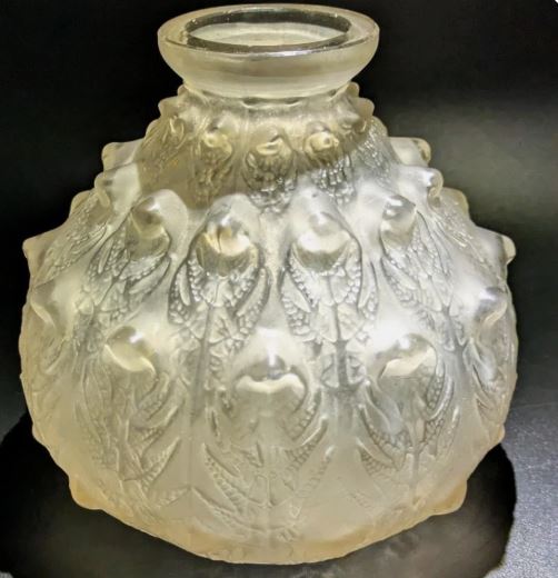 Lalique FOUGERES Vase with grey frosted patina circa 1913
