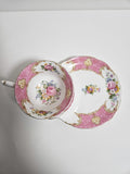 Royal Albert Lady Carlyle snack plate and cup set ( Tennis )