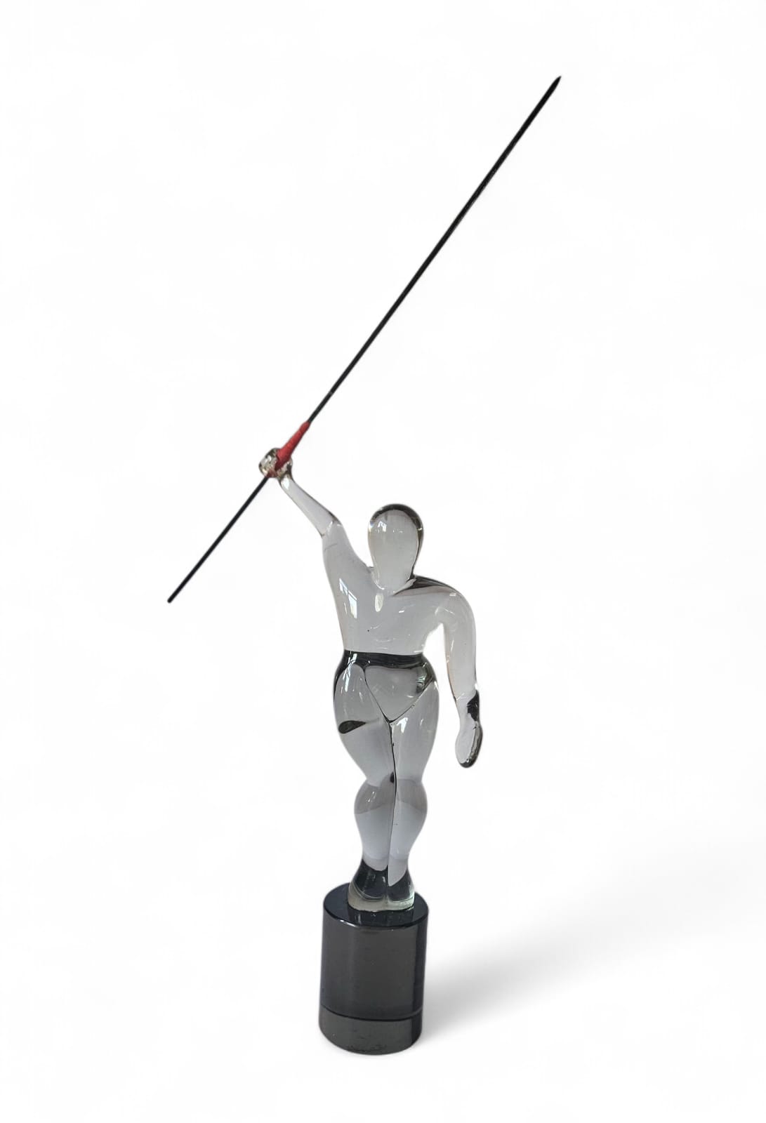 Murano Glass figure of a Javelin thrower by Cedenese House