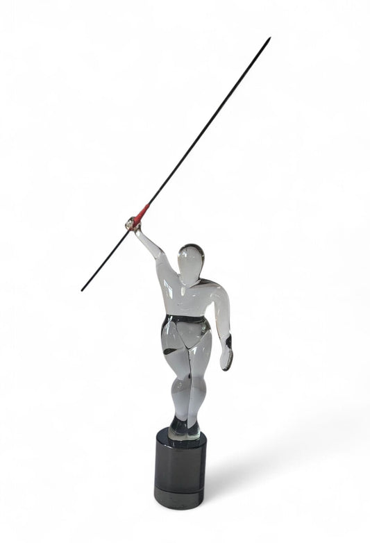Murano Glass figure of a Javelin thrower by Cedenese House