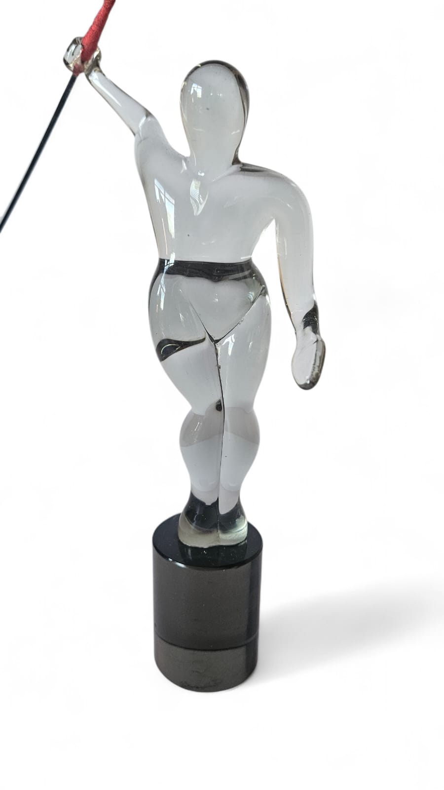 Murano Glass figure of a Javelin thrower by Cedenese House
