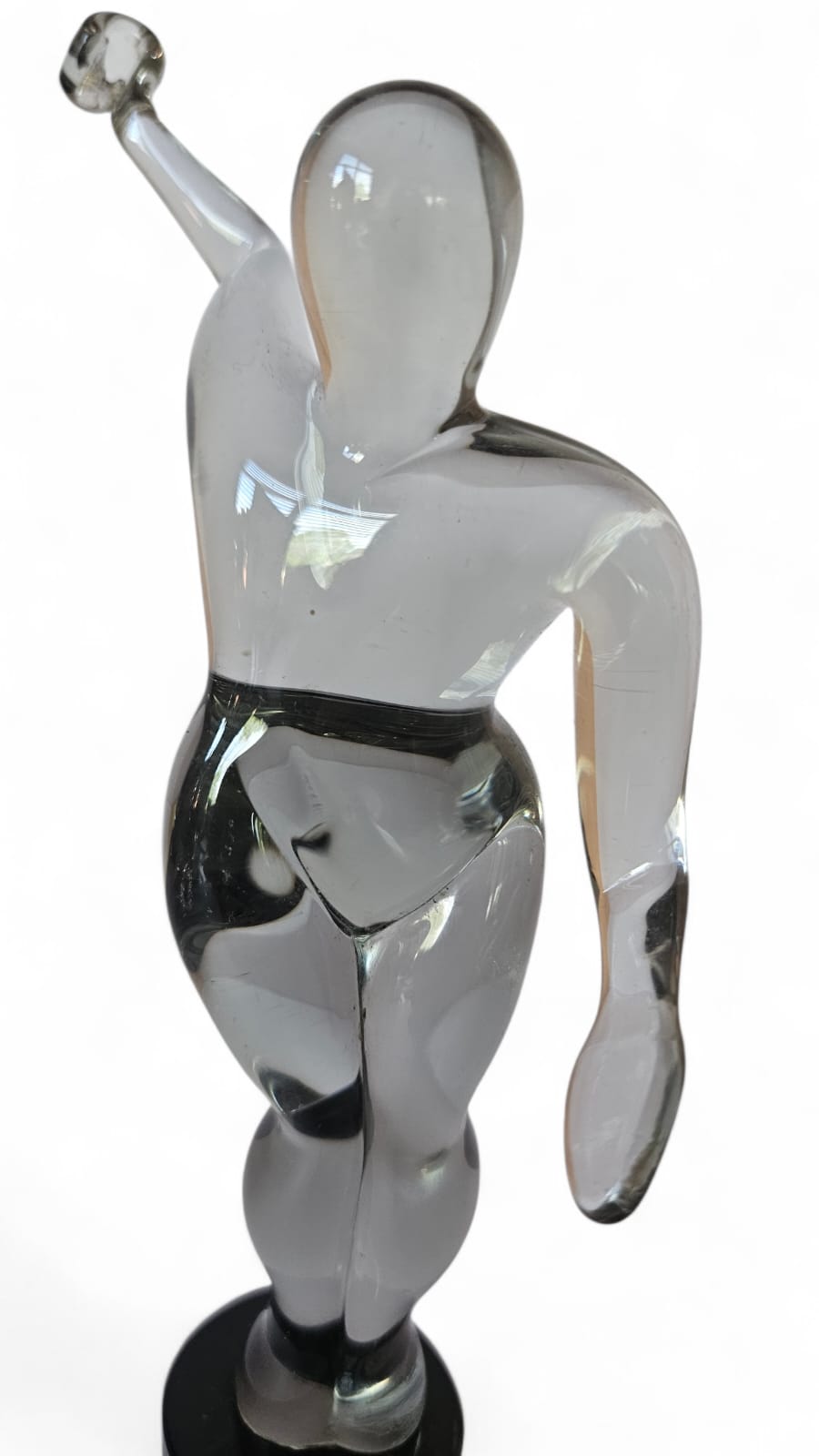 Murano Glass figure of a Javelin thrower by Cedenese House