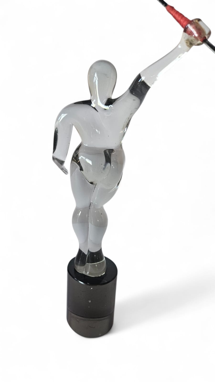 Murano Glass figure of a Javelin thrower by Cedenese House