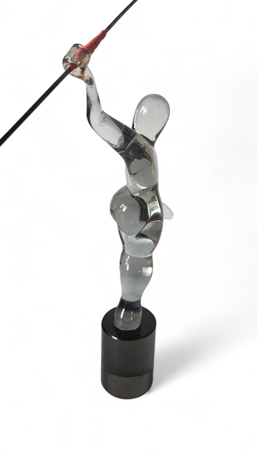 Murano Glass figure of a Javelin thrower by Cedenese House