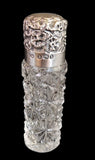 Rare Victorian Sterling Silver & Cut Glass Scent Bottle Charles May Birmingham 1888-1912