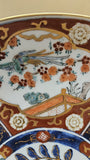 Vintage Mid Century Hand-Painted Japanese Gold Imari Charger 30 cm