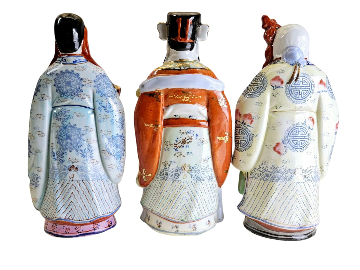 Sanxing 福祿壽三星 Chinese Gods of Three Stars - 22cm Figurines