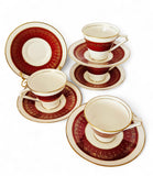 4 x Antique Coalport porcelain Coffee cups (Duos) circa 1925