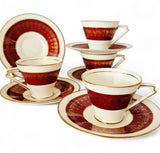 4 x Antique Coalport porcelain Coffee cups (Duos) circa 1925