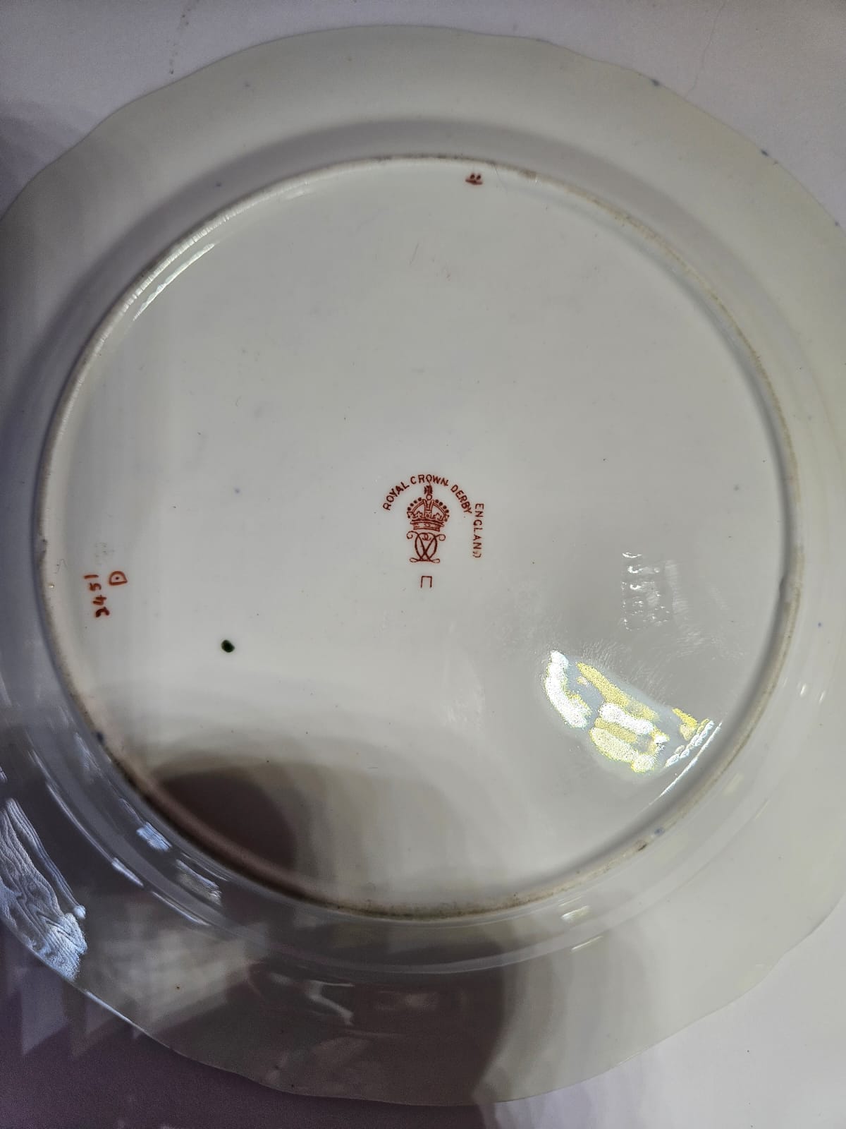 Royal Crown Derby Imari 2451 Trio - Cup, Saucer, Side Plate circa 1913