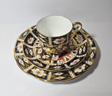 Royal Crown Derby Imari 2451 Trio - Cup, Saucer, Side Plate circa 1913