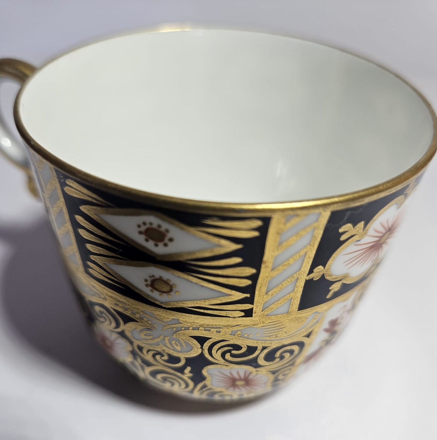 Royal Crown Derby Imari 2451 Trio - Cup, Saucer, Side Plate circa 1913