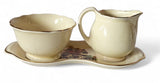 Crown Devon "Coaching Days" Swan Inn Hereford Manor House Oxford gravy set 1930s