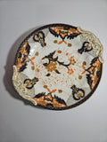 Antique Davenport Longport Staffordshire England Imari cake Plate circa 1875