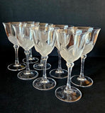 Cristal d'Arques JG Durand FLORENCE Wine Glasses (8), France