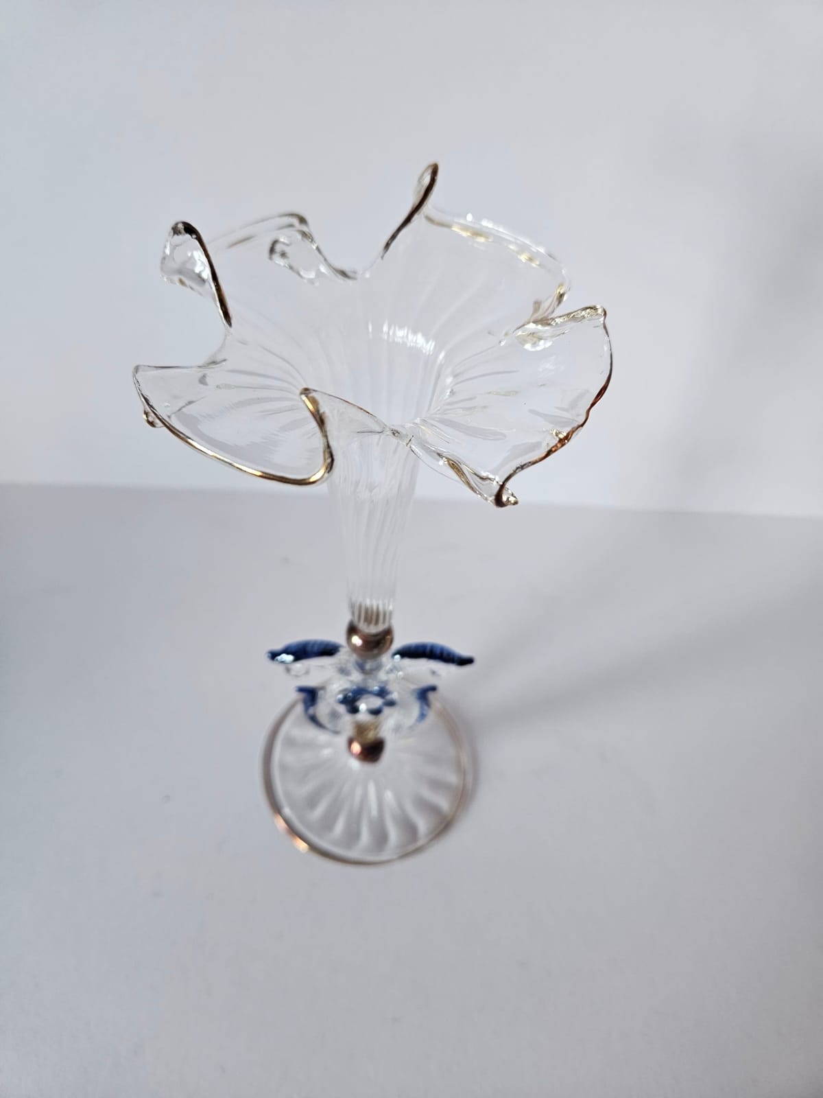 Venetian MURANO Antonio Salviati vase with seahorse details