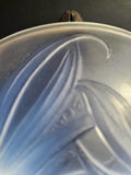 Art Deco Bowl by Etling in Opalescent Glass with Anemone Design, 1920s ( 2 available)