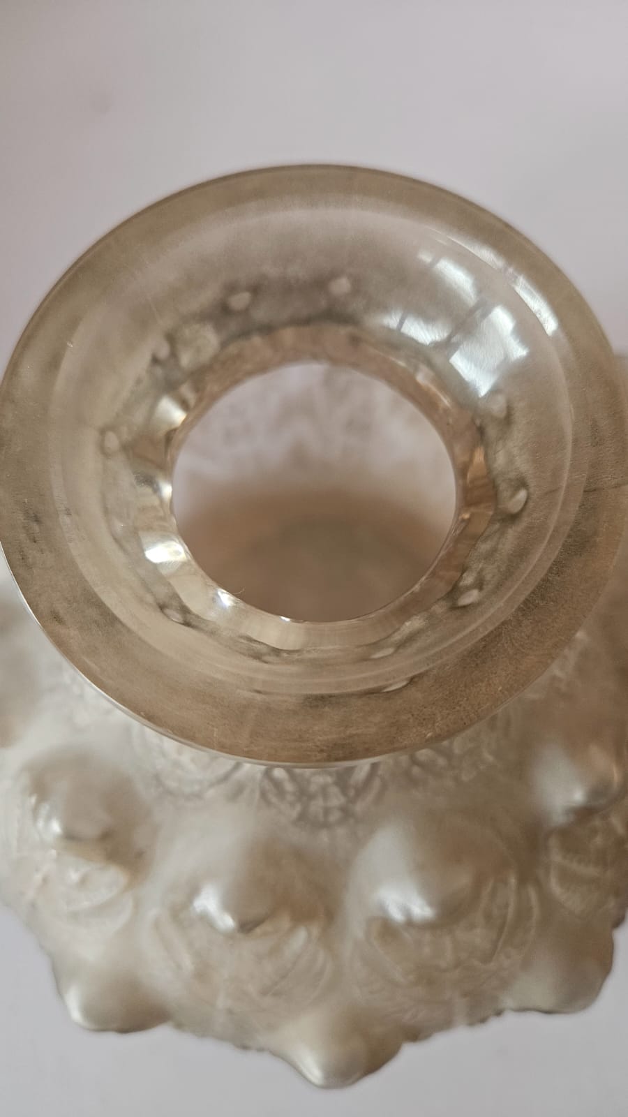 Lalique FOUGERES Vase with grey frosted patina circa 1913