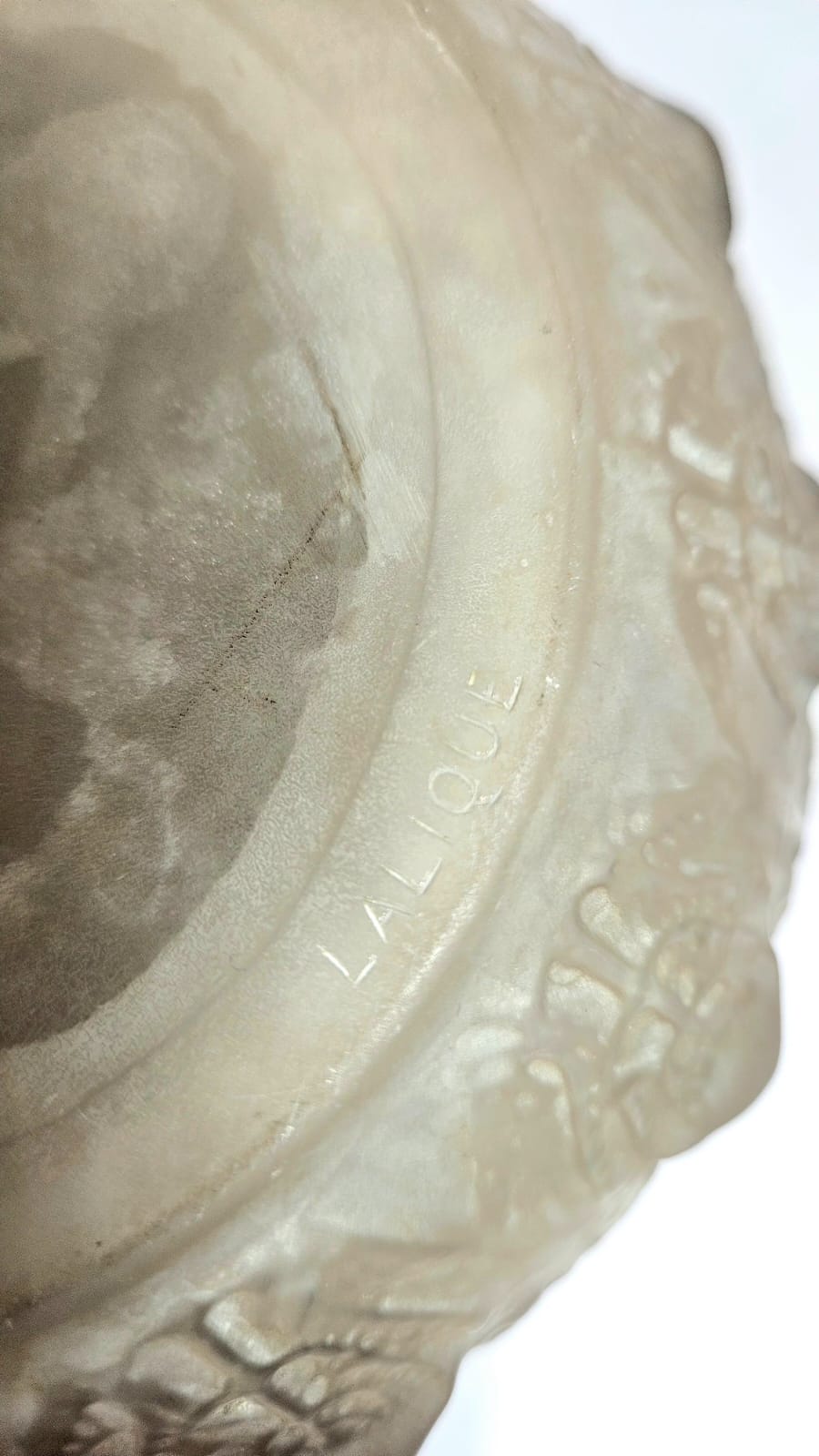 Lalique FOUGERES Vase with grey frosted patina circa 1913