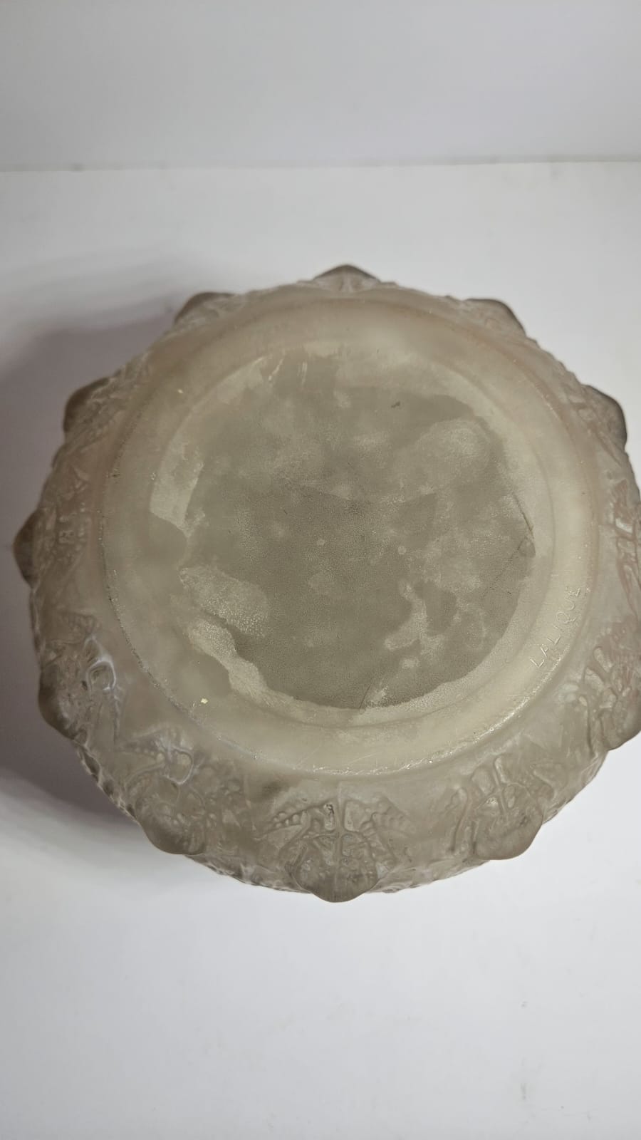 Lalique FOUGERES Vase with grey frosted patina circa 1913