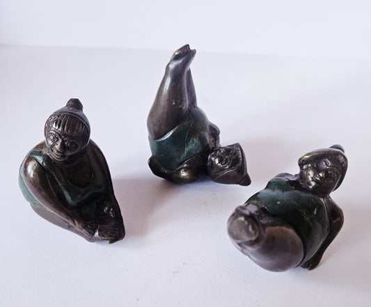 3 x Bronze Figurines Liz'es Fat Farm by Fernando Botero (reproductions)
