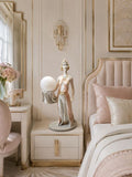 Art Deco Italian Ceramic Lamp 1930s style Flapper Lady c.1960