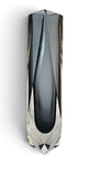 Flavio Poli Murano Grey Sommerso Faceted Diamond Vase 1970s