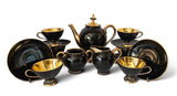 MCM Italian “Florentine” Studio Pottery 15 pcs Coffee Set c.1960
