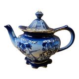 Wood & Son Flow Blue Tea Pot (reproduction) 1970s