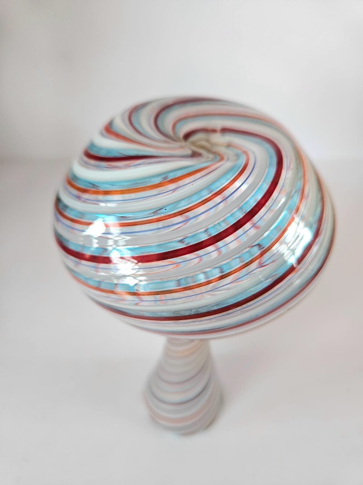 Fratelli Toso Multicolored a Canne Vase, Murano, Italy, circa 1965