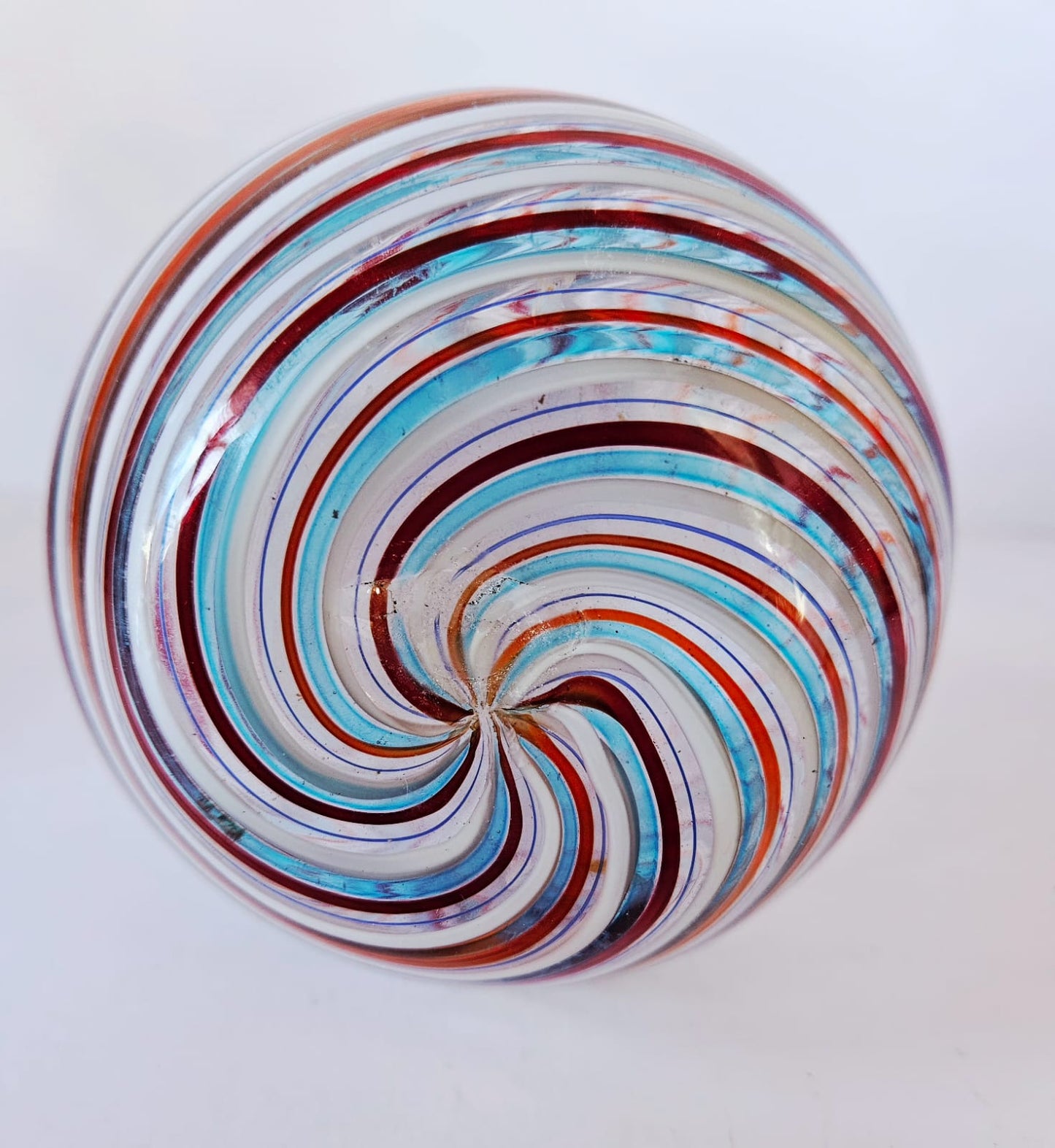 Fratelli Toso Multicolored a Canne Vase, Murano, Italy, circa 1965