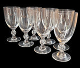 Lalique "Frejus" Set of 7 Bordeaux Wine Glasses n°4 - c 1960