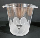 J.G. Durand Crystal Ice Bucket by Cristal D'Arques France, Florence Satin