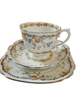 Early Royal Albert Crown China "Gaiety Brown" 14 pc Tea set (1927-1935)