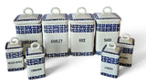 19th Century Graduated porcelain canisters, Germany (8)