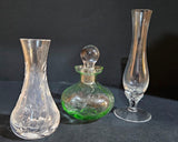 Two Vases and a perfume bottle