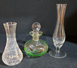 Two Vases and a perfume bottle