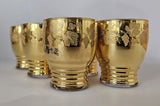 Vintage Gold Port Glasses with vines design 1950’s