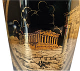 Vintage Spyropoulos Greece 24K Gold Vase Greek Mythology designs