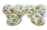 Vintage Hammersley Bone China 14pc Coffee Set Yellow Jonquils 1940s