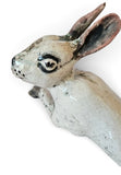 Rare Raku fired studio pottery sculpture of a Hare by Lawson E. Rudge
