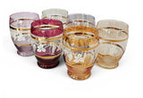 6 x Harlequin MCM Collectable Tumblers Grape Vine Gold Trim