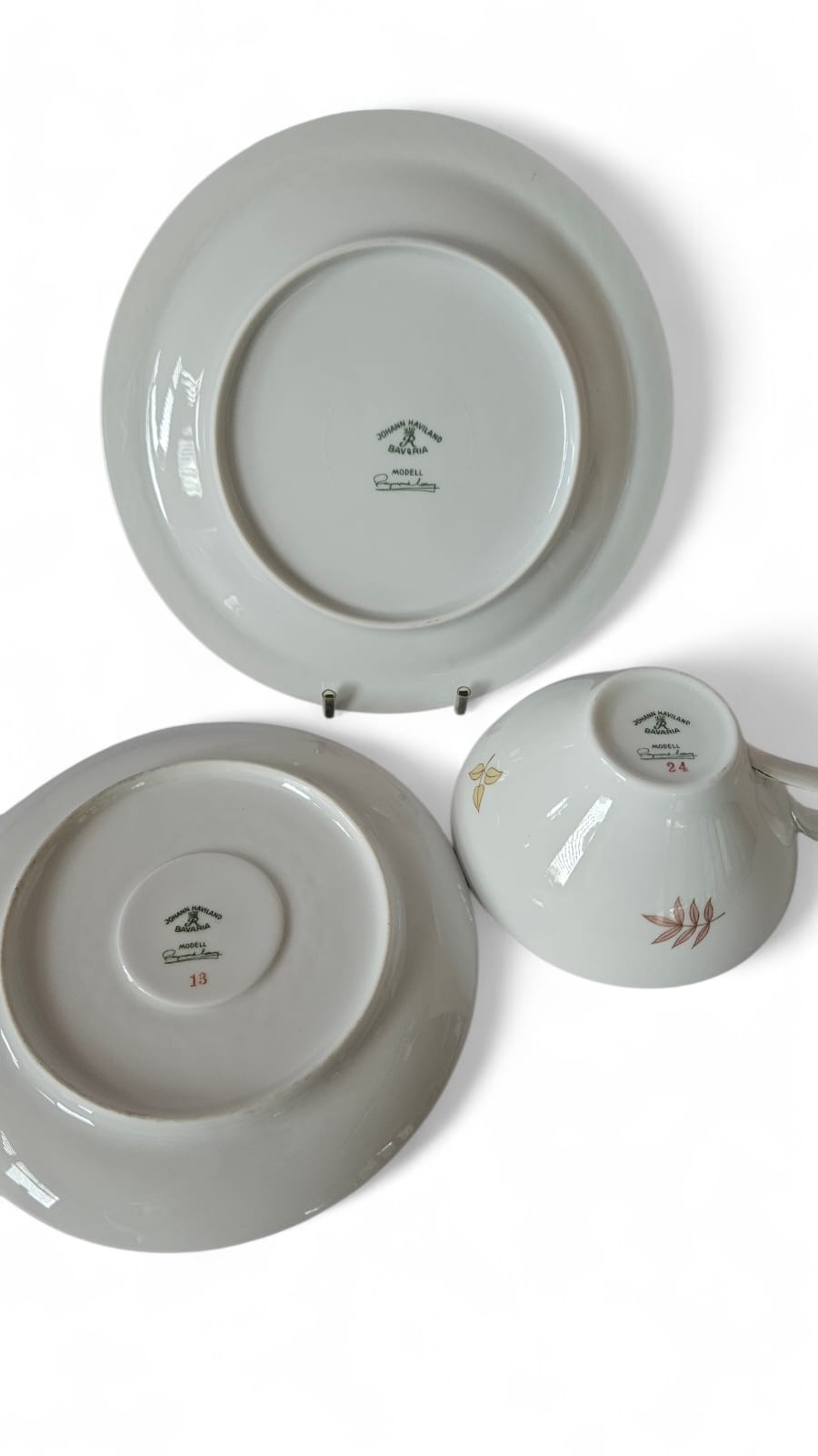 Johann Haviland Rosenthal 19pc Teaset Autumn Leaves designed by Raymond Loewy