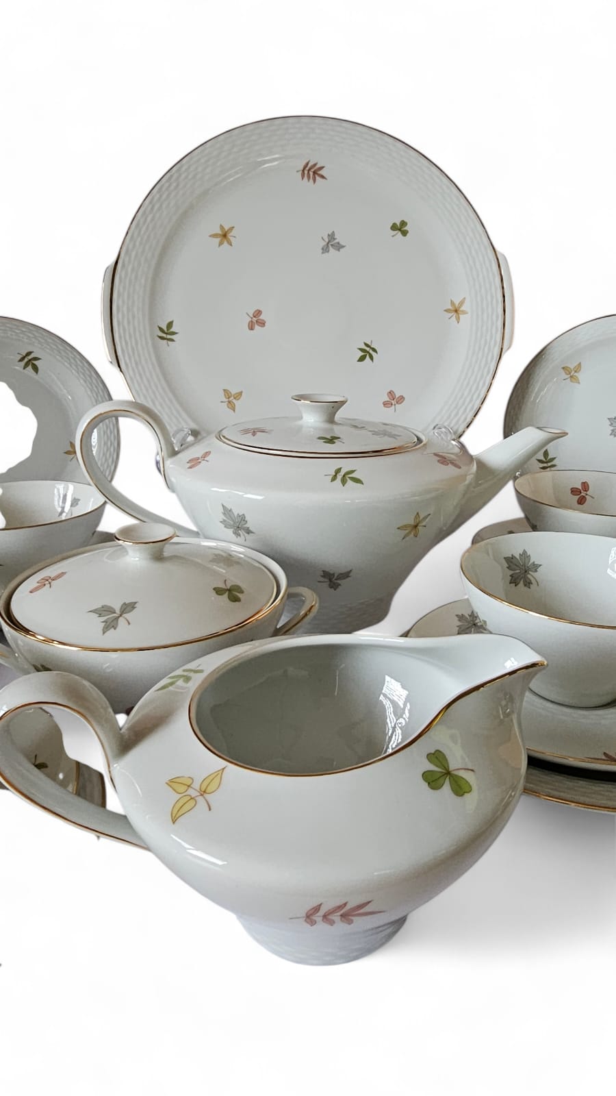Johann Haviland Rosenthal 19pc Teaset Autumn Leaves designed by Raymond Loewy