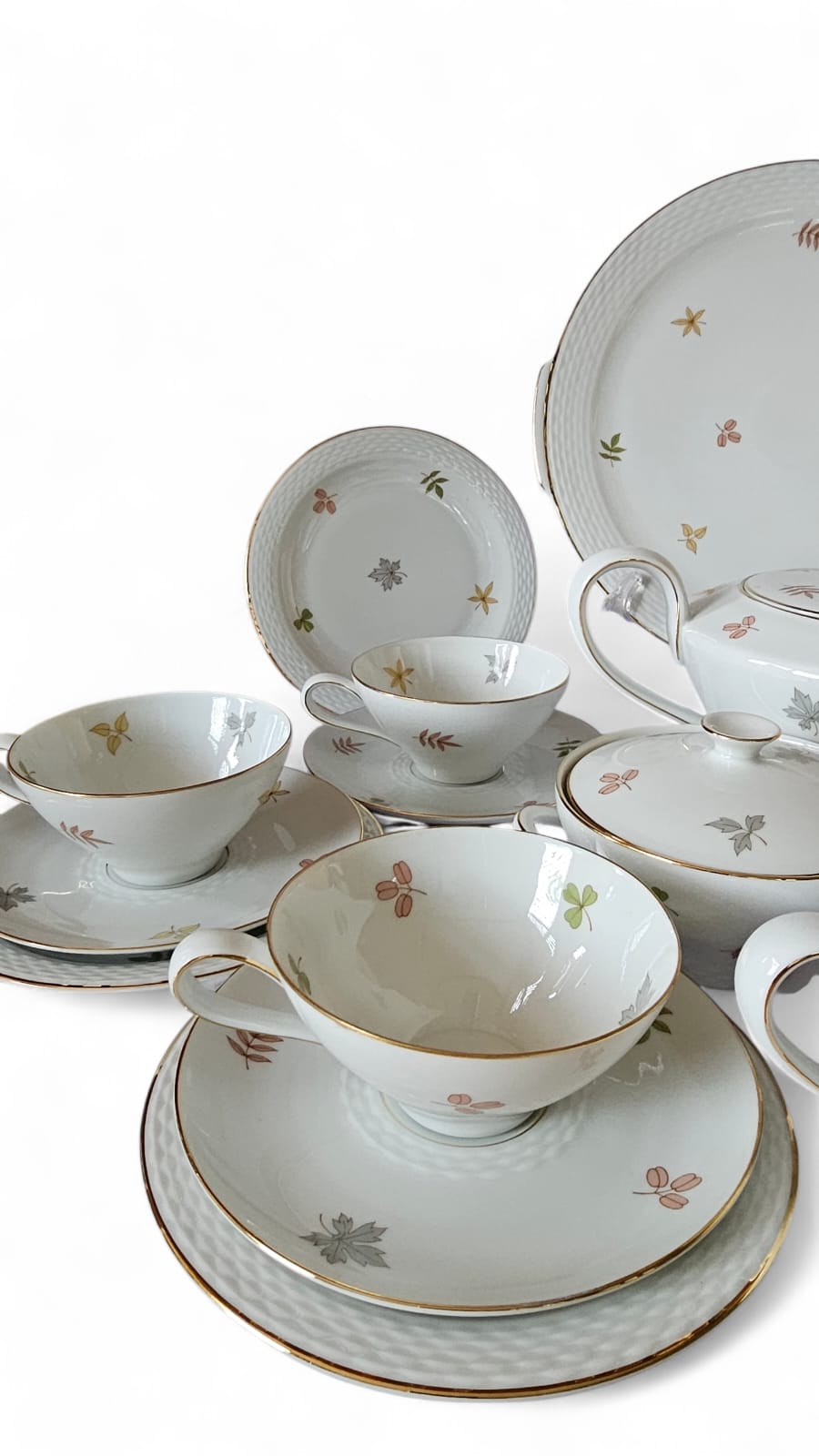 Johann Haviland Rosenthal 19pc Teaset Autumn Leaves designed by Raymond Loewy