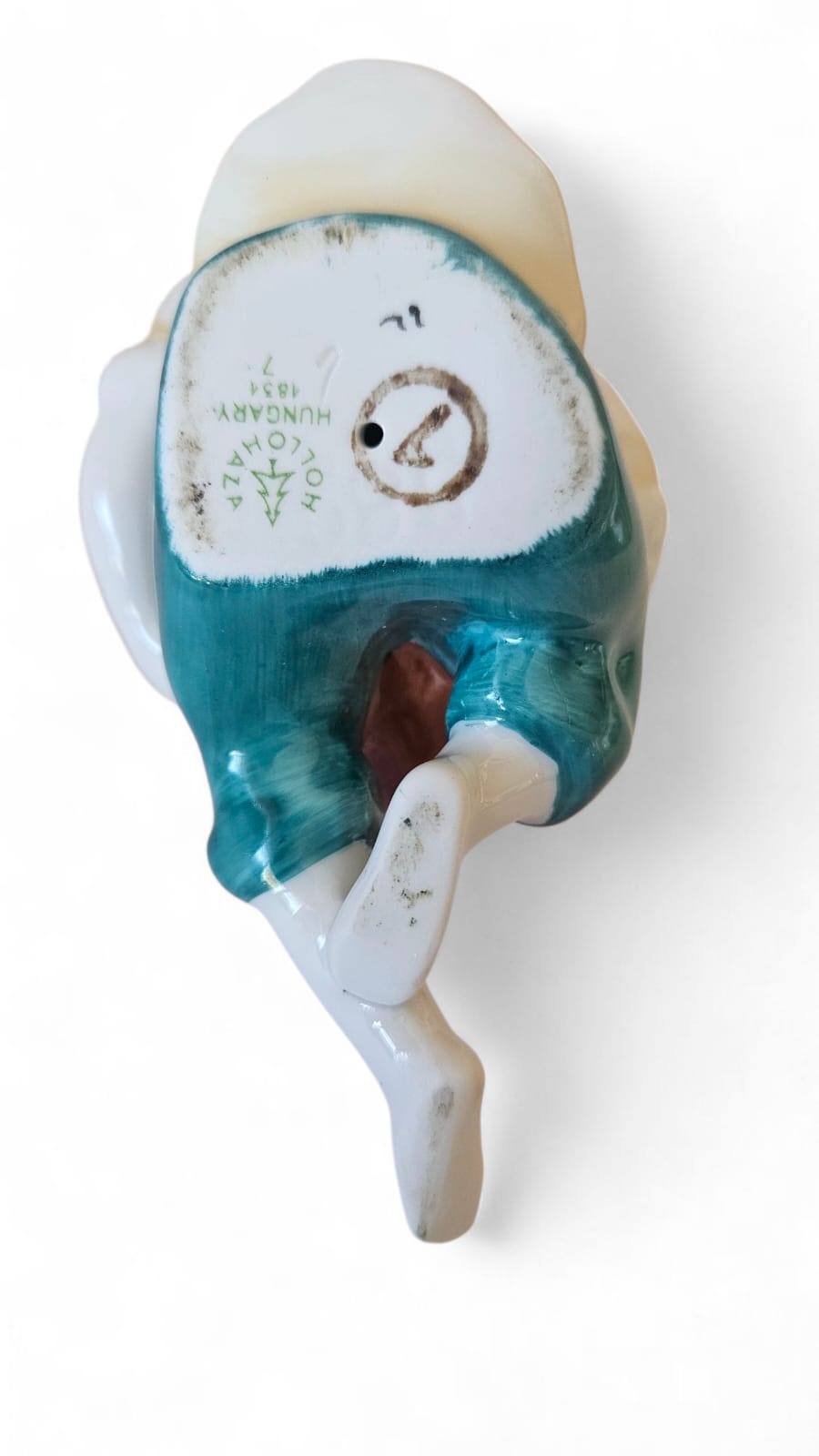 Little poet - Vintage Hollohaza Porcelain - Hand painted figurine from Hungary