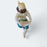 Little poet - Vintage Hollohaza Porcelain - Hand painted figurine from Hungary