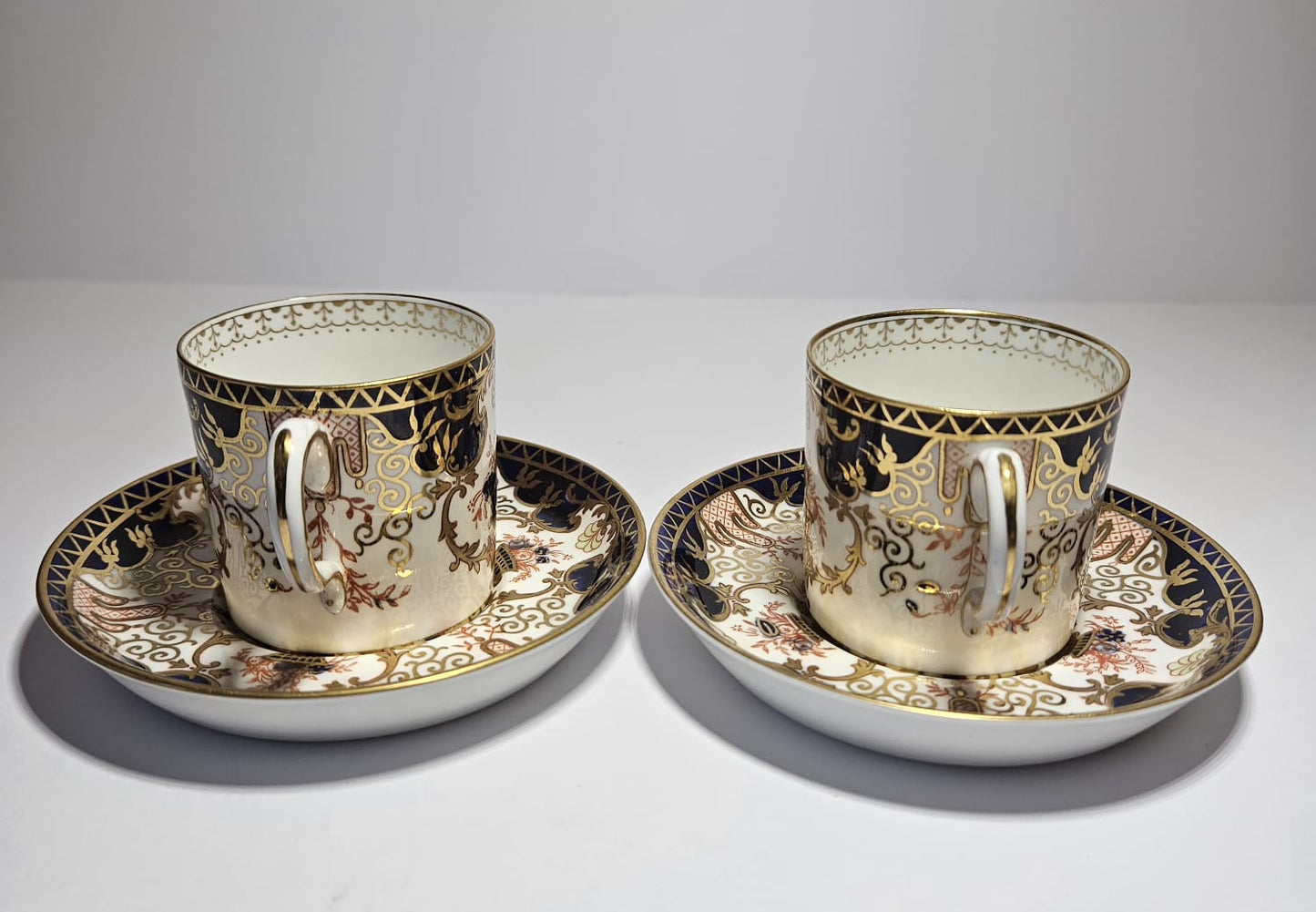 Antique Royal Crown Derby duos, pattern 3788, Circa 1925