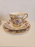 2 x Vintage James Kent"Pompadour" Cup, Saucer and Plate Trio